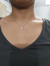 Collar de plata de ley 925 con dije de sirena, collar de cristal azul para mujer, joyería 2020