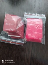 20 piezas/3M cinta gris de caucho de espuma de doble cara adhesiva de adhesión fuerte superficie rojo fondo gris cinta articulo de oficina 30x40mm