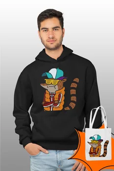

Angemiel Wear Cool Rigby Black Male Hooded Sweatshirt Bags Kombin