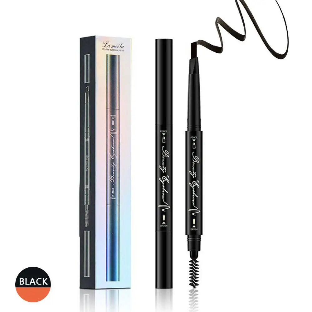 1pcs black Набор для макияжа с 3 слоями, набор для макияжа лица, набор для макияжа, набор для макияжа, тени для век, бровей, губная помада, набор кистей для пудры - Цвет: 1pcs black