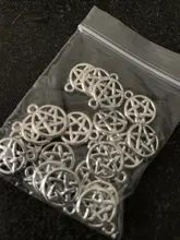 20 Uds. De dijes de pentagrama de estrella, 15x12mm, colgantes de Color plata tibetano, fabricación de joyas antiguas, artesanal hecho a mano