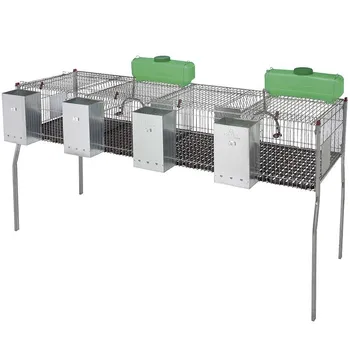

Cage XL so rabbits fitted with hoppers and Waterers
