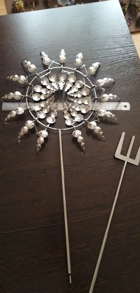 Unique Magical Metal Windmill Outdoor Wind Spinners Wind Collectors Courtyard Patio Lawn Garden Decoration Outdoor Indoor photo review