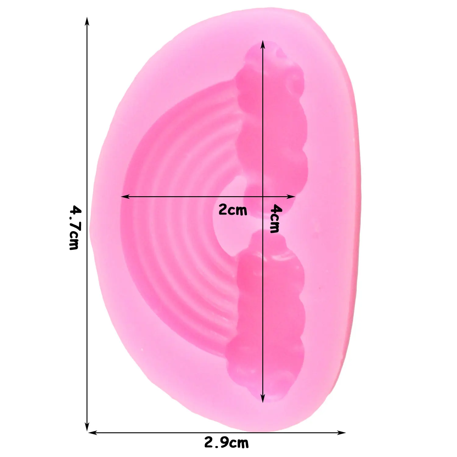 Description Picture 6 of itemUnicorn Horns Ear Rainbow Rose Flower Resin Silicone Mold Cupcake Fondant Cake Decorating Tools Candy Chocolate Gumpaste Moulds