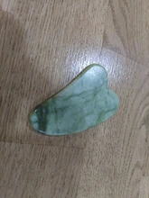 Gua sha-masajeador Facial de Jade Natural, tablero raspador Facial, Guasha, meridiano, relajación muscular, estiramiento de la piel, espátula fina