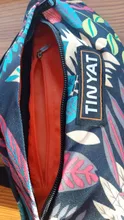 TINYAT hoja de impresión pack bolsa cintura para las mujeres de los hombres de moda Casual hombres cinturón de bolsa de mujer bolsos con forma de Banana chico bolsas de Fanny pack