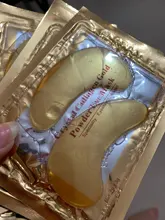 Máscara de colágeno de cristal para los ojos, parche de belleza acné para el cuidado de la piel de los ojos, Cosméticos coreanos, antienvejecimiento, círculos oscuros, oro, 10/20/40 Uds.