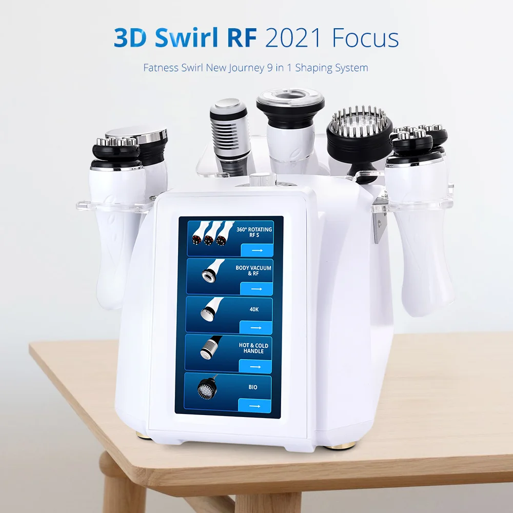 US $542.84 Multifunction 40K Ultrasound Cold Hot Hammer EMS LiftingFat Reduction Rotating Rf Machine