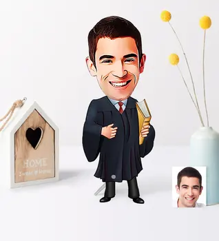 

Personalized Mr Attorney Cartoon Wooden Trinket-1