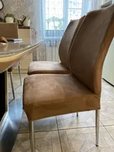 Slipcover-Seat-Case Chair-Cover Fabric-Stretch Velvet Dining-Room Hotel Wedding Modern