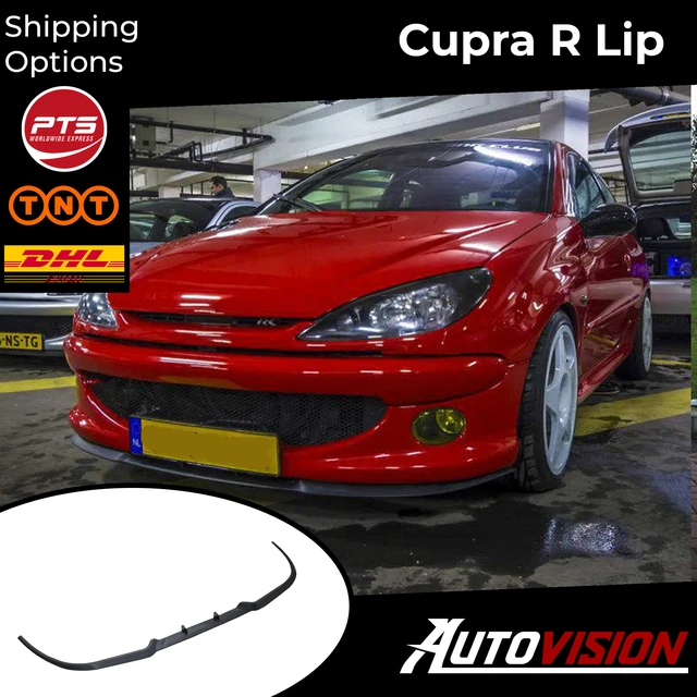 For PEUGEOT 207 CUPRA R FRONT SPOILER BUMPER LIP Euro Spoiler Lip Universal  3 pcs Body Kit Auto Car Accessory Sport Ornament