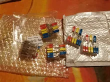 Miniconectores de Cable rápido, Conector de cableado de empalme de resorte compacto Universal, bloque de terminales Push-in, pct-222, 223