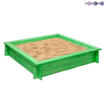 

Beach/Sand toys PAREMO Wooden sandbox \"Clio\" (4 stalls, impregnation, base, col. Green toys for children for kids game beach sandbox sand toys