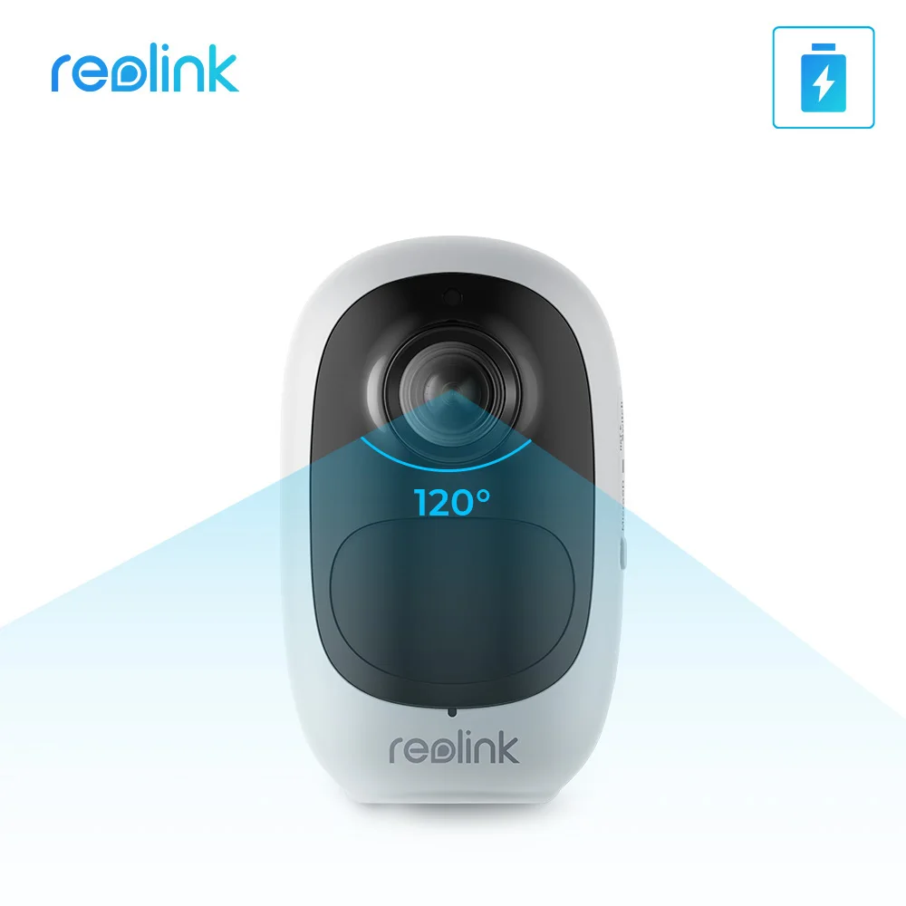 Reolink Outdoor Battery WiFi Camera 1080p Full HD PIR Motion Detection 2-Way Audio Wide Viewing Angle Google Home Argus 2E