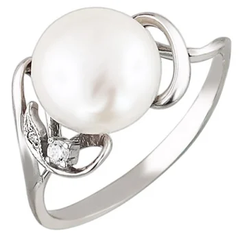 

Esthete ring with pearls, cubic zirconia