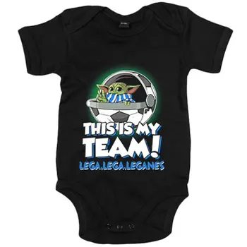 

Baby bodysuit spoof baby Yoda my soccer team Leganés
