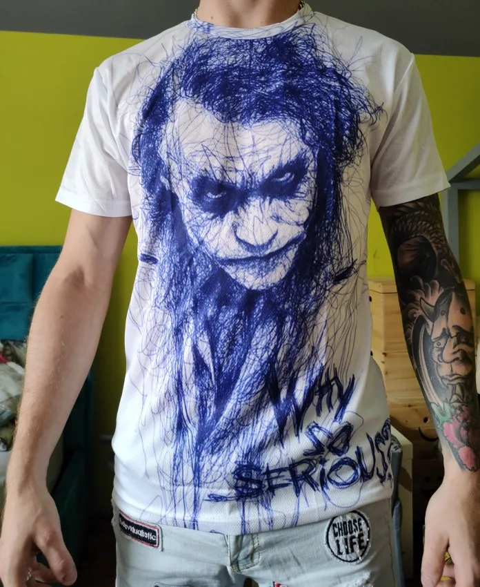Camiseta de payaso para hombre/mujer, cara de Joker con estampado 3D de Terror, camisetas de moda, talla XXS-6XL111, gran oferta photo review