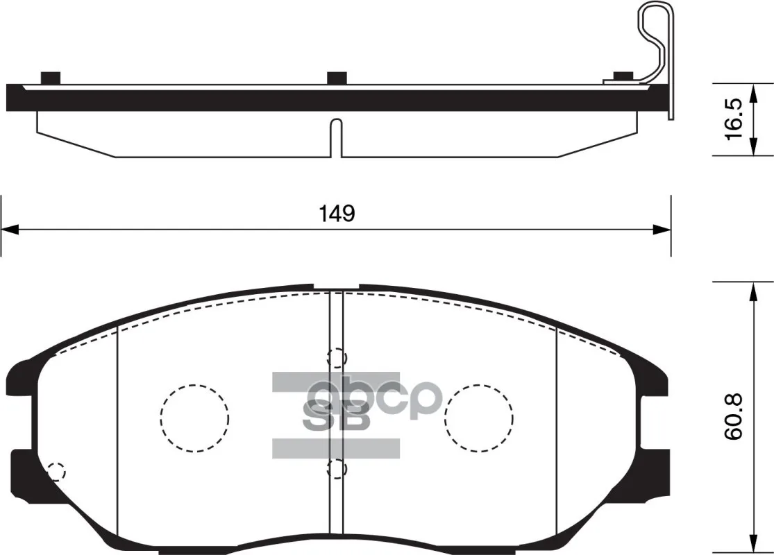 Sp1161_=1085 02!Колодки Дисковые П Hyundai Xg 350, Ssangyong Ro