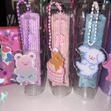 MINKYS Kawaii brillante Mini Bling bolsillo 3 Ring Binder diario cuaderno diario del programa DIY libro de fotos coreano papelería de la escuela