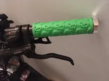 Manillar de bicicleta con tapa extrema de aleación de aluminio, empuñadura con bloqueo, con tapones para MTB, 1 par
