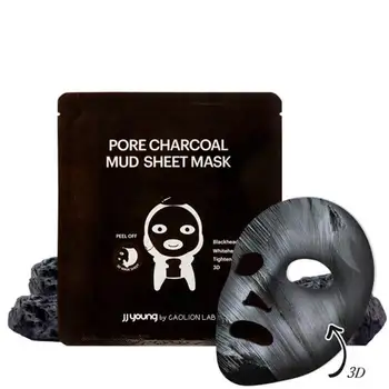 

Clay mask JJ young Pore Charcoal mud sheet mask