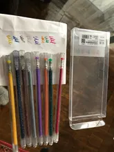 Juego de 8 colores de pluma con brillo, resaltador que cambia de Color, marcador de Flash, Gel, plumas de dibujo, álbum de recortes, diario, papelería, escuela