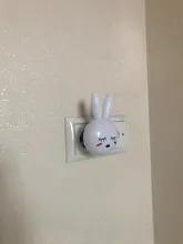 Led-Night-Light Bedside-Lamp Gifts Us-Plug Wall Bedroom Rabbit Cartoon Baby/children