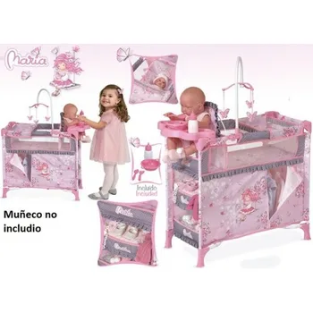 

Crib dining and changing table for dolls with hanging locker