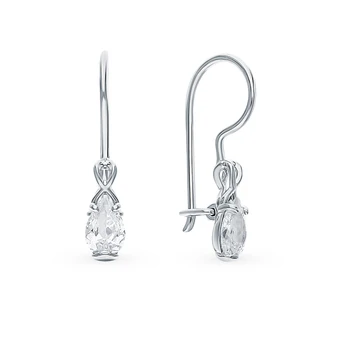 

Silver earrings with cubic zirconia sunlight sample 925