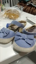 Zapatos de verano para niños y recién nacidos, zapatillas de cuna suaves para bebés, antideslizante con lazo a rayas, 0 a 18 m, 2019