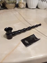 Hand-Pipe Tobacco Non-Stick Black for Home-Party DIY Christmas Xmas/Heat-resistant/Non-stick