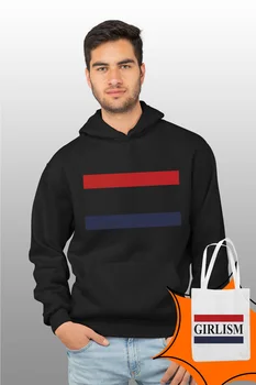 

Angemiel Wear Girlism Flag Black Male Hooded Sweatshirt Bags Kombin