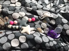 Chupete de silicona sin BPA para recién nacido, cadena de gran estrella colgante, regalo de dentición para lactancia