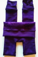 Invierno cálido de talla grande Leggins Color sólido terciopelo de las mujeres mallas de cintura alta elástico negro dropshipping. Exclusivo.