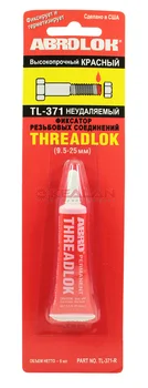 

Abro tl-371 thread lock red, non-removable, 6 ml.