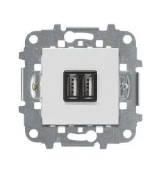 

ABB Nie Zenit white USB charger mechanism, 2 m, 2x750 Ma/1 x 1500ma 2cla228500n1101