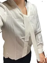 Blouse Shirt Female Tops Long-Sleeve White OL Casual Top-Blusas Feminina Chiffon A137