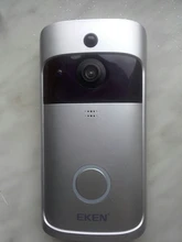 EKEN-Timbre de puerta de seguridad inalámbrico para puerta, monitor de seguridad inalámbrico modelo V5 para puerta con timbre y vídeo con conexión Wifi, grabadora de vídeo con visión nocturna, perfecta para el hogar