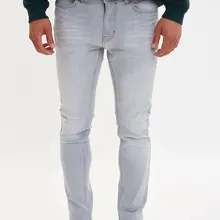 Дефакто Модные мужские выстиранный светильник, синие эластичные мужские джинсы, хлопковые джинсовые штаны, свободные брюки, новая мужская одежда, новинка-L3989AZ19AU