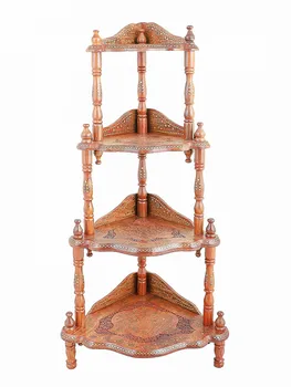 

Floor carved wood 4-tier with
