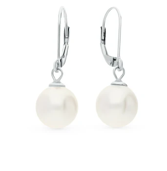 

Silver earrings with pearls sunlight sample 925