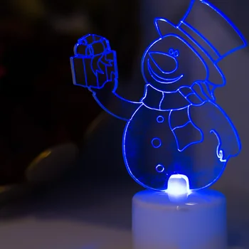 

Фигура Neon-Night светодиодная на подставке "Снеговик с подарком 2D", RGB