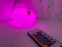 Bedside-Lamp Night-Light Touch-Sensor Remote Bedroom Baby Gift Rechargeable Silicone