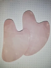 Tablero de Jade Guasha de cuarzo rosa, rascador de piedra Natural, herramientas para terapia de presión corporal, cara, cuello y espalda