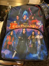 Disney-Conjunto de 3 uds. De mochilas escolares con estampado de Descendants 3, morral escolar para adolescentes, niños y niñas