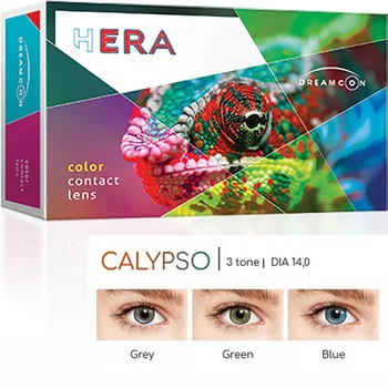 

Hera Calypso 3 tone color contact lenses