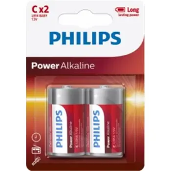 

1,5V ALKALINE battery LR14 PHILIPS POWERLIFE C C-LR14P2B/05 2