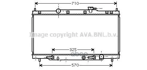 Радиатор Honda Cr-V 2.0 A/T 02-08 Ava Hd2163 Ava арт. HD2163