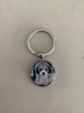 Holder Keychain-Bag Charms Car-Key-Rings Pictures Custom Silver-Plated Personalized Photo