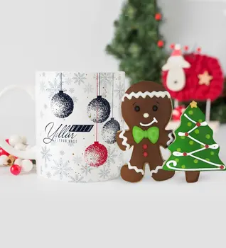 

Personalized Christmas Theme Mug and Handmade Royal Icing Cookie Set-27